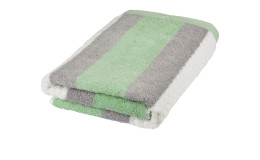 Handtuch Harmony 50 x 100 cm in salbeigrün mit Streifen.