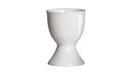 Eierbecher Bianco im weißen Porzellan zusehen. 