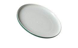 Flacher Teller namens Jasper mit dem Durchmesser von ca. 26 cm.