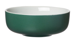 Müslischale namens Jasper in der Farbkombination Grün und Weiß und dem Durchmesser von ca. 14 cm. 