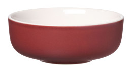 Müslischale Jasper in der Farbe Rot und Weiß.