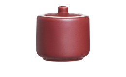 Jaspers Zuckerdose in Rot, Weiß.