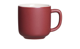 Espressoobere Jasper in Rot, Weiß.