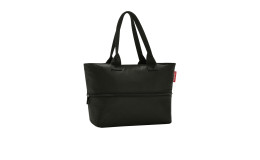 Tragetasche Shopper e1 von Reisenthel aus Polyester mit zwei Griffen und Fronttasche vor weißem Hintergrund.