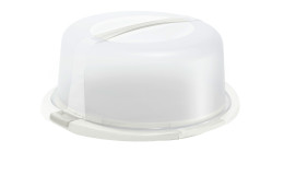 Tortenglocke Cool & Fresh aus transparentem und weißem Kunststoff.