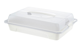 Party Butler Cool & Fresh aus transparentem und weißem Kunststoff.