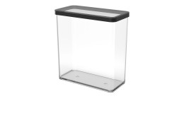 Premium Dose Loft 3,2 l aus transparentem Kunststoff mit schwarzen Absetzungen.