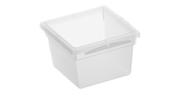 Ordnungssytem Basic 8 x 8 cm aus transparentem Kunststoff.