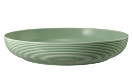 Foodbowl Beat 28,2 cm aus Porzellan in Salbeigrün.
