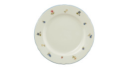 Frühstücksteller Marieluise 20 cm aus Porzellan mit floralem Motiv.