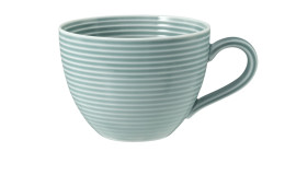 Kaffeetasse Beat 260 ml aus Porzellan in Arktisblau.