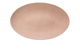 Servierplatte Life 40,3 cm aus Porzellan in rosa.