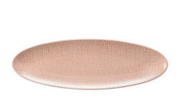 Servierplatte Life 35,3 cm aus Porzellan in rosa.