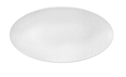 Servierplatte Life 32,9 cm aus weißem Porzellan.