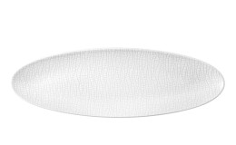 Servierplatte Life 35,3 cm aus weißem Porzellan.