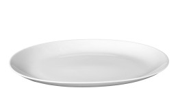 Servierplatte Rondo/Liane 35,1 cm aus weißem Porzellan.