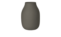 Vase Colora  15 cm aus Keramik in grau.