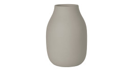 Vase Colora  15 cm aus Keramik in grau.