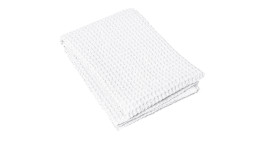 Badetuch Caro 70 x 140 cm aus Baumwolle in weiß.