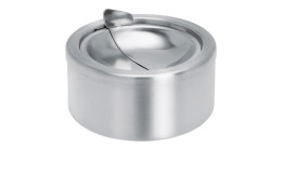 Aschenbecher Patty 7,2 cm aus Edelstahl in silber.