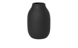 Vase Colora 15 cm aus Porzellan in schwarz.