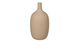 Vase Ceola 21 cm aus Keramik in beige.