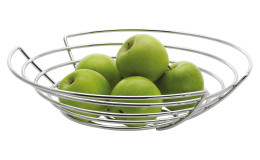 Schale Wires 35,7 cm aus Stahl in silber.