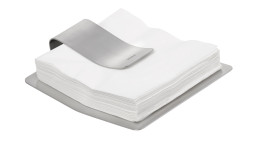 Serviettenhalter Scudo 5,8 cm aus Edelstahl in silber.