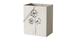 Windlicht Yves 31 cm in beige aus Metall