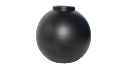 Vase 15 cm Schwarz 