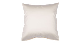 Mako-Satin Kissenbezug Colors in der Größe 80 x 80 cm und in der Farbausführung creme