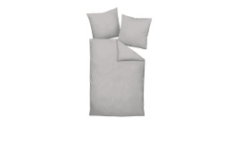 Satin-Bettwäsche 135 x 200 cm Platin 