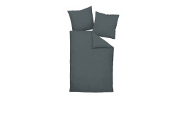 Mako-Satin Bettwäsche Colors in der Größe 135 x 200 cm und in der Farbauführung grau