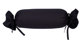 Mako-Satin Kissenbezug Colors in der Größe 15 x 40 cm und in der Farbausführung schwarz