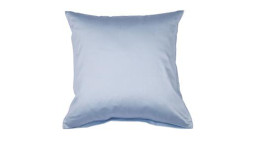 Mako-Satin  Kissenbezug Colors, in der Größe 80 x 80 cm und in der Farbausführung blau