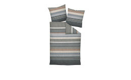 Biber Bettwäsche 135 x 200 cm Opalgrau
