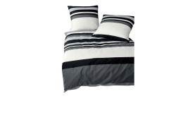 Mako-Satin-Bettwäsche J.D. 135 x 200 cm