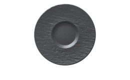 Untertasse Manufacture Rock 15,5 cm in schwarz