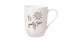 Becher its party time in weiß