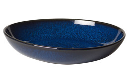 Schale Lave 22 cm in blau aus Steingut