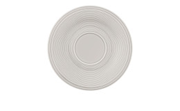 Kaffeeuntertasse Color Loop 15,5 cm in grau