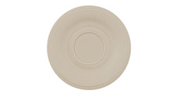 Kaffeeuntertasse Color Loop 15,5 cm in beige
