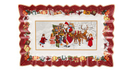 Kuchenplatte Toy's Fantasy 35 x 23 cm mehrfarbig mit weihnachtlichen Motiven.