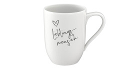 Becher Lieblingsmensch 340 ml in weiß