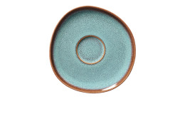 Kaffeeuntertasse Lave 15 cm in türkis