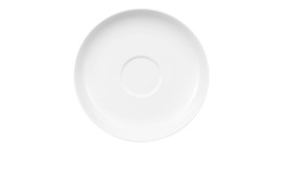 Kaffeeuntertasse Noblesse 15 cm in weiß 