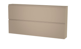 Hängeschuhschrank Gardone in taupe mit 2 Klappen