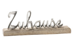 Alu-Schriftzug Zuhause 30 x 11 cm
