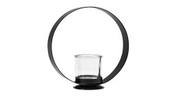 Metall Teelichthalter Kreis 18 x 7 cm