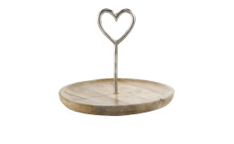 Platte mit Herz 25 x 25 cm